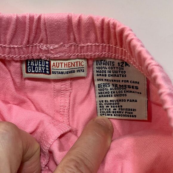 Faded Glory | Girls 12M Summer Purple Pink SHORTS - Picture 4 of 6